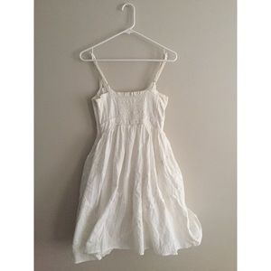Small, white, Anthropologie summer dress